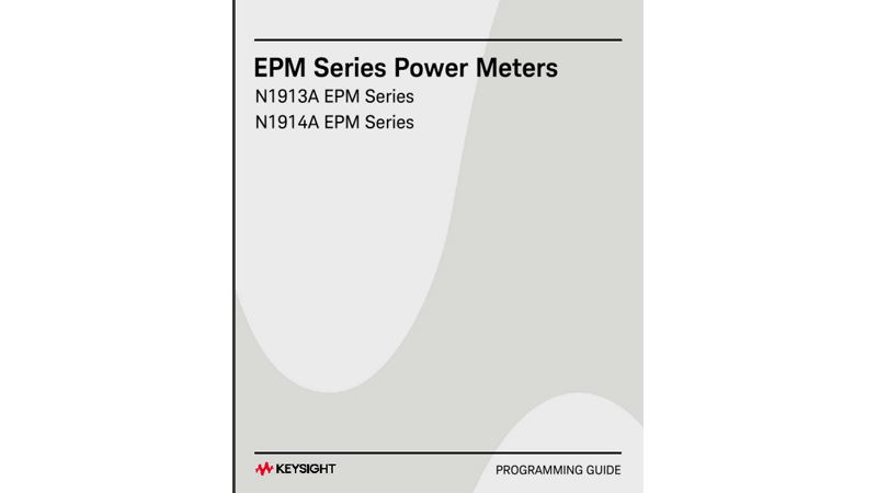 Keysight N1913/1914A EPM Series Power Meters Programming Guide